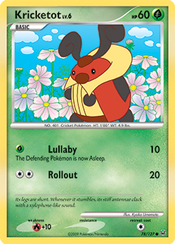 Kricketot 78/127 Pokémon card from Platinuim for sale at best price