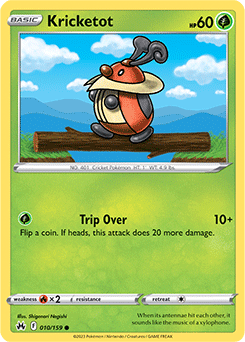 Kricketot 010/159 Pokémon card from Crown Zenith for sale at best price