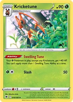 Kricketune 010/189 Pokémon card from Astral Radiance for sale at best price