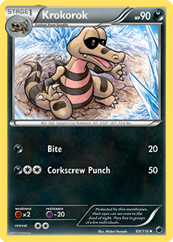Krokorok 69/116 Pokémon card from Plasma Freeze for sale at best price