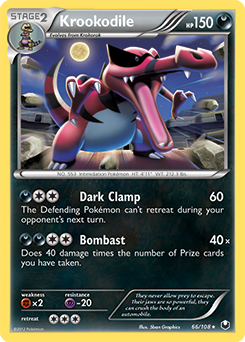Krookodile 66/108 Pokémon card from Dark Explorers for sale at best price