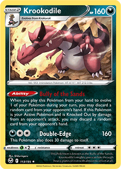 Krookodile 113/195 Pokémon card from Silver Tempest for sale at best price