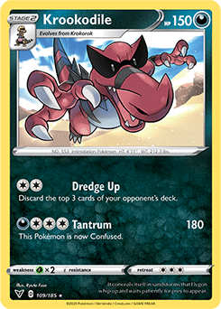 Krookodile 109/185 Pokémon card from Vivid Voltage for sale at best price