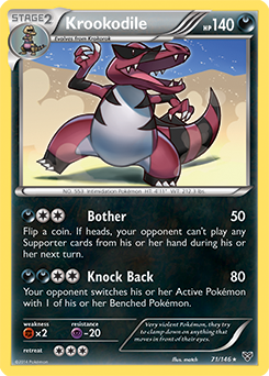Krookodile 71/146 Pokémon card from X&Y for sale at best price