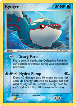 Carte Pokémon Kyogre 15/106 de la série Ex Emeraude en vente au meilleur prix