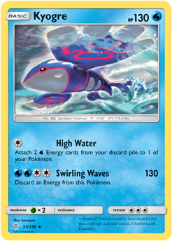 Kyogre 53/236 Pokémon card from Cosmic Eclipse for sale at best price