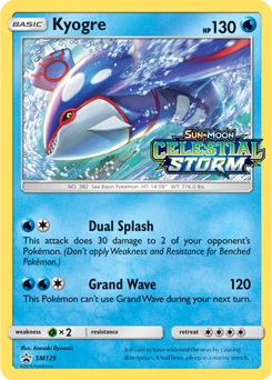 Kyogre SM129 Pokémon card from Sun and Moon Promos for sale at best price