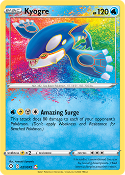 Kyogre 021/072 Pokémon card from Shining Fates for sale at best price