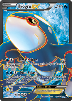 Kyogre EX 104/108 Pokémon card from Dark Explorers for sale at best price