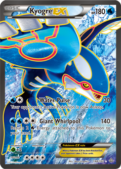 Full Art Pokémon Pokémon card Kyogre EX 148/160 from Primal Clash expansion