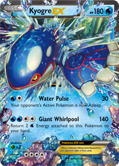 Kyogre EX 54/160 Pokémon card from Primal Clash for sale at best price