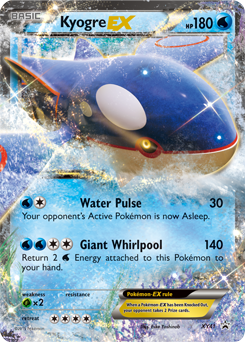 Promo Pokémon card Kyogre EX XY41 from XY Promos expansion