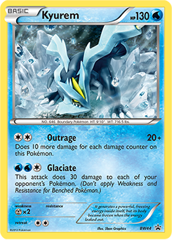 Promo Pokémon card Kyurem BW44 from Back & White Promos expansion