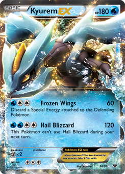 Pokémon EX Pokémon card Kyurem EX 38/99 from Next Destinies expansion