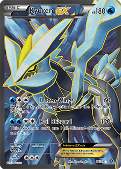 Full Art Trainer Pokémon card Kyurem EX 96/99 from Next Destinies expansion