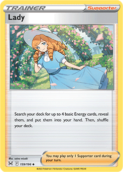 Lady 159/196 Pokémon card from Lost Origin for sale at best price