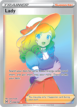 Lady 208/196 Pokémon card from Lost Origin for sale at best price