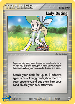 Lady Outing 83/109 Pokémon card from Ex Ruby & Sapphire for sale at best price