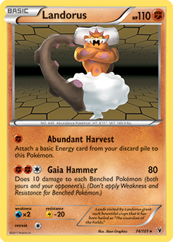 Landorus 74/101 Pokémon card from Noble Victories for sale at best price