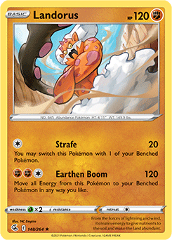 Landorus 148/264 Pokémon card from Fusion Strike for sale at best price