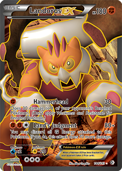 Landorus EX 144/149 Pokémon card from Boundaries Crossed for sale at best price