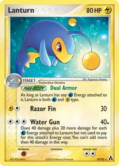 Lanturn 19/92 Pokémon card from Ex Legend Maker for sale at best price