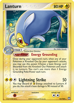 Lanturn 15/108 Pokémon card from Ex Power Keepers for sale at best price