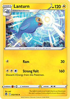 Lanturn 052/195 Pokémon card from Silver Tempest for sale at best price