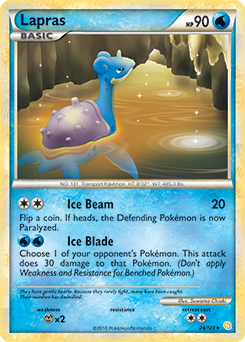 Lapras 24/123 Pokémon card from HeartGold SoulSilver for sale at best price