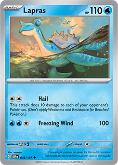 Lapras 45/197 Pokémon card from Obsidian Flames for sale at best price