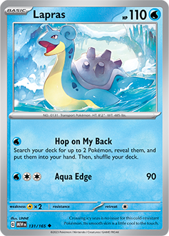 Lapras 131/165 Pokémon card from 151 for sale at best price