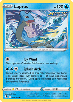 Lapras 54/264 Pokémon card from Fusion Strike for sale at best price