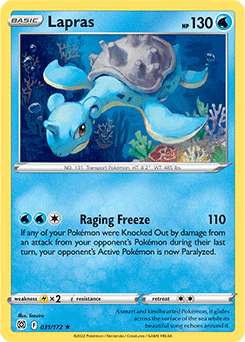 Lapras 031/172 Pokémon card from Brilliant Stars for sale at best price