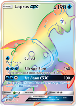Lapras GX 151/149 Pokémon card from Sun & Moon for sale at best price