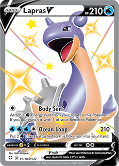 Lapras V SV110/SV122 Pokémon card from Shining Fates for sale at best price