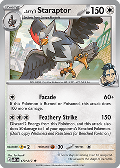 Larry's Staraptor 170/217 Pokémon card from Ascended Heroes for sale at best price