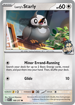 Larry's Starly 168/217 Pokémon card from Ascended Heroes for sale at best price