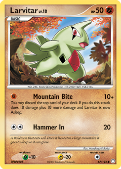 Larvitar 87/123 Pokémon card from Mysterious Treasures for sale at best price