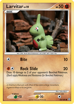 Larvitar 63/100 Pokémon card from Stormfront for sale at best price
