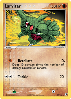 Larvitar 61/115 Pokémon card from Ex Unseen Forces for sale at best price