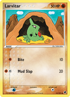 Larvitar 51/101 Pokémon card from Ex Dragon Frontiers for sale at best price