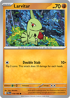 Larvitar 110/193 Pokémon card from Paldea Evolved for sale at best price