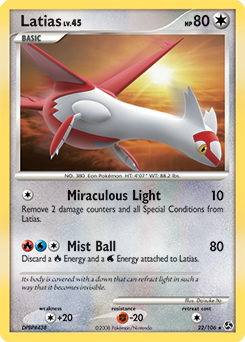 Latias 22/106 Pokémon card from Great Encounters for sale at best price