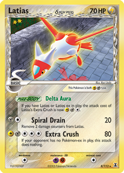 Carte Pokémon Latias 8/113 de la série Ex Espèces Delta en vente au meilleur prix