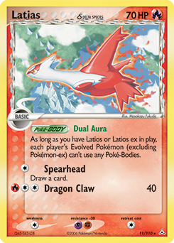 Carte Pokémon Latias 11/110 de la série Ex Fantômes Holon en vente au meilleur prix