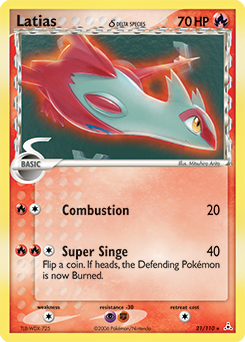 Latias 21/110 Pokémon card from Ex Holon Phantoms for sale at best price