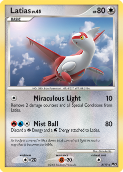 Carte Pokémon Latias 3/17 de la série POP 7 en vente au meilleur prix