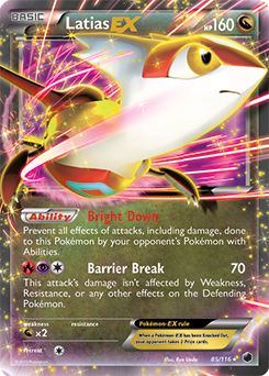 Latias EX 85/116 Pokémon card from Plasma Freeze for sale at best price