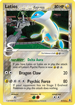 Carte Pokémon Latios 9/113 de la série Ex Espèces Delta en vente au meilleur prix