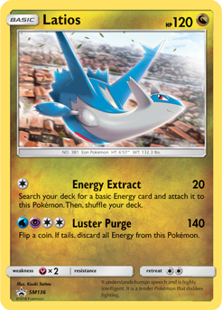 Latios SM136 Pokémon card from Sun and Moon Promos for sale at best price